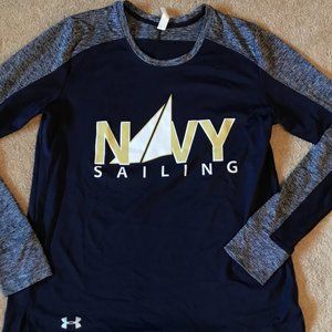Under Armour Long Sleeve Navy Sailing Shirt Top
